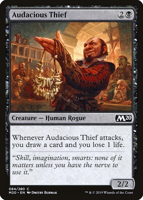Magic the Gathering Card - Audacious Thief - MTG Circle