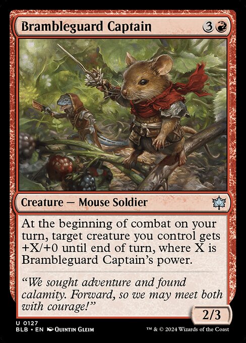 Magic the Gathering Card - Brambleguard Captain - MTG Circle