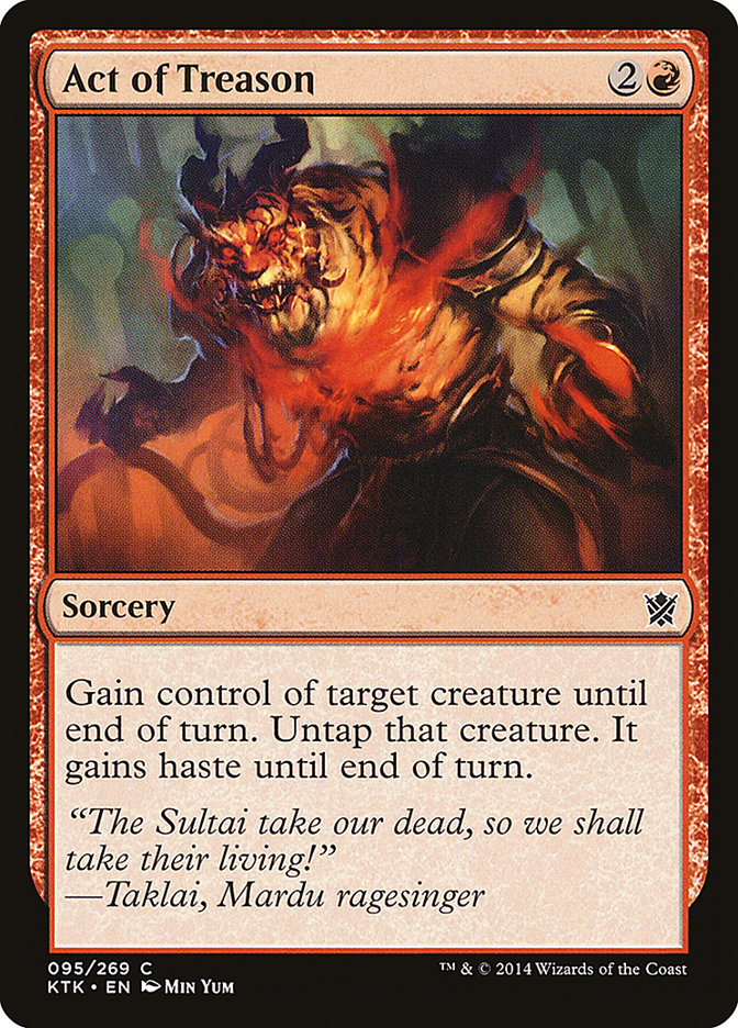 Magic the Gathering Card - Act of Treason - MTG Circle