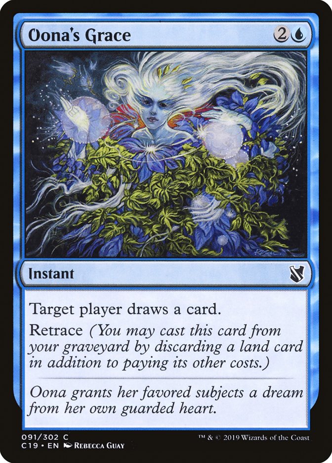 Magic the Gathering Card - Oona's Grace - MTG Circle