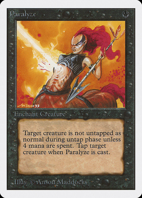 Magic the Gathering Card - Paralyze - MTG Circle