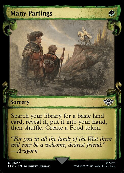 Magic the Gathering Card - Many Partings - MTG Circle
