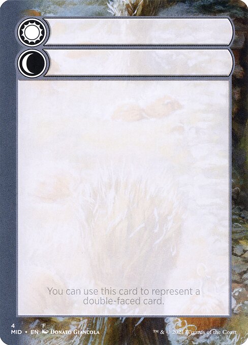Magic the Gathering Card - Double-Faced Substitute Card - MTG Circle