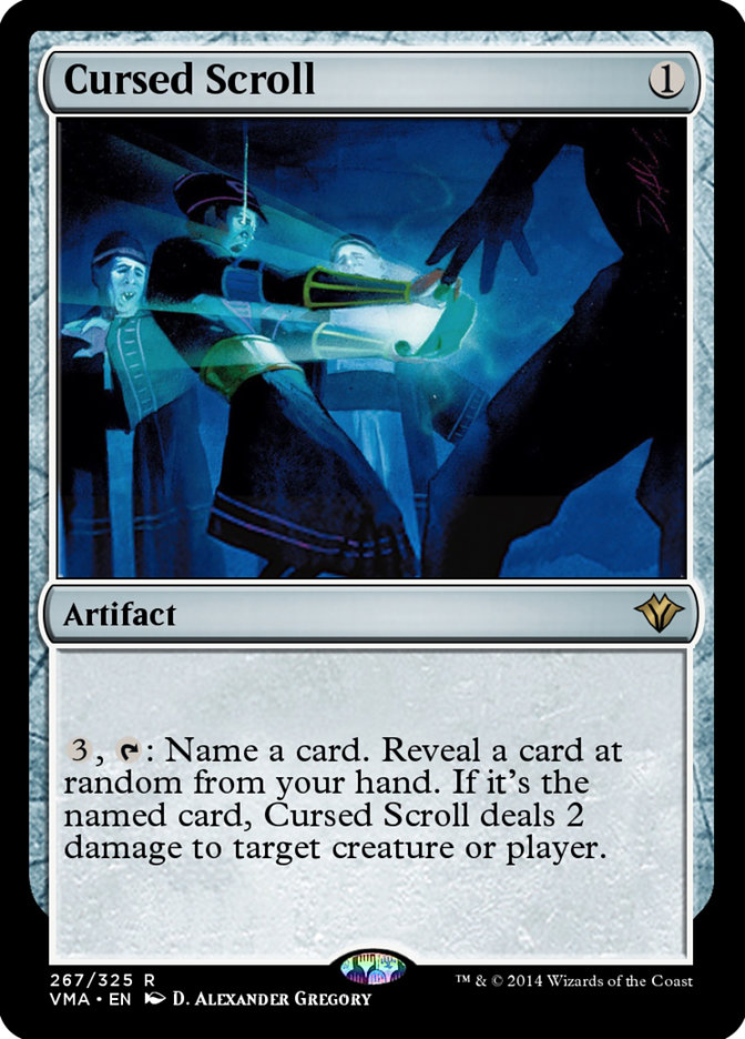 Magic the Gathering Card - Cursed Scroll - MTG Circle
