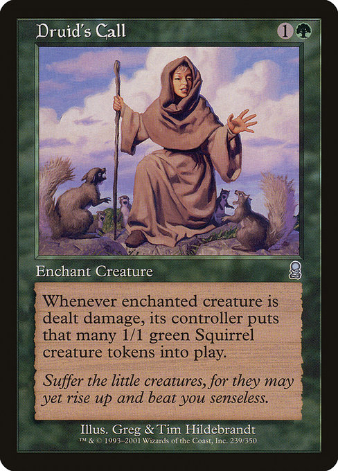 Magic the Gathering Card - Druid's Call - MTG Circle