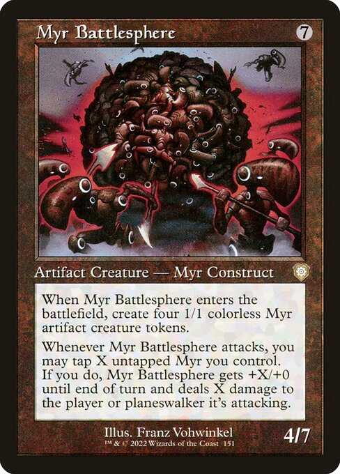 Magic the Gathering Card - Myr Battlesphere - MTG Circle