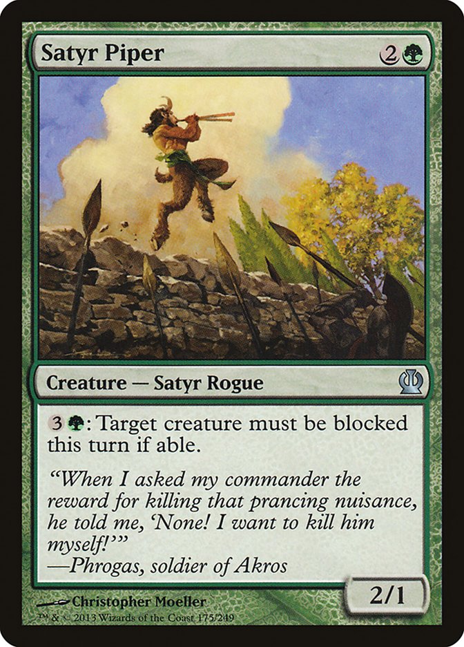 Magic the Gathering Card - Satyr Piper - MTG Circle