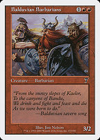 Magic the Gathering Card - Balduvian Barbarians - MTG Circle
