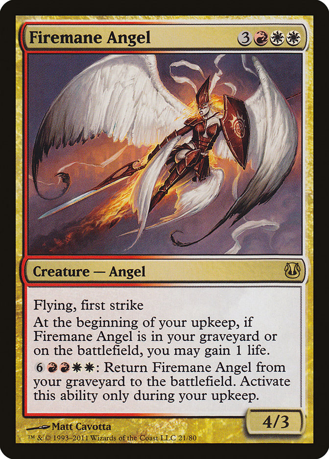 Magic the Gathering Card - Firemane Angel - MTG Circle