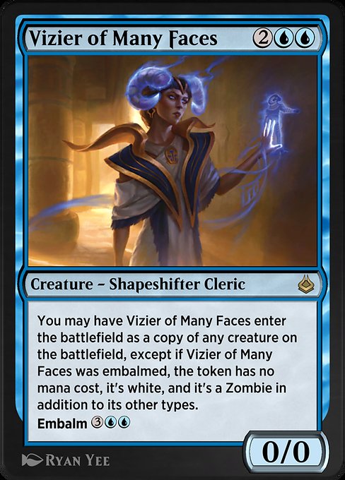 Magic the Gathering Card - Vizier of Many Faces - MTG Circle
