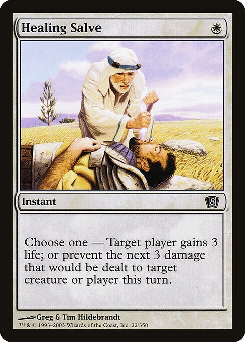 Magic the Gathering Card - Healing Salve - MTG Circle