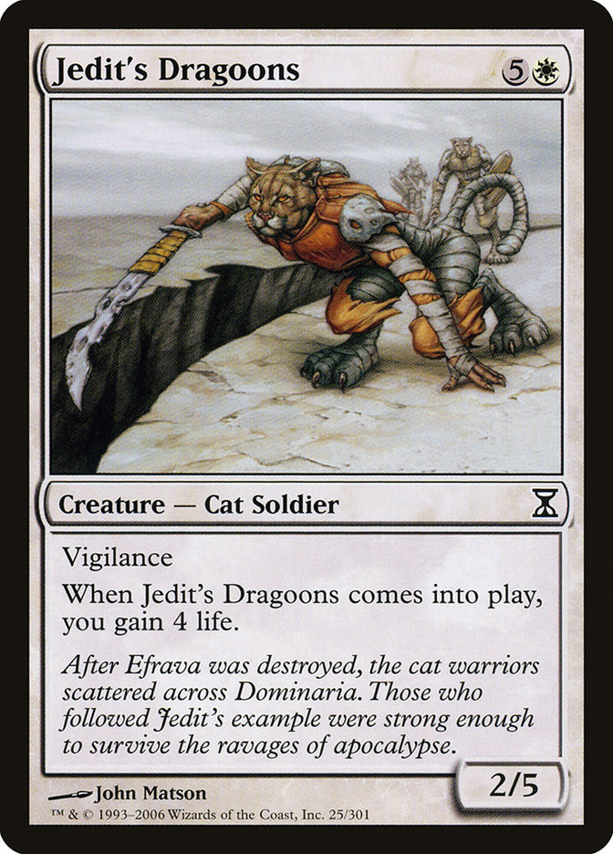 Magic the Gathering Card - Jedit's Dragoons - MTG Circle