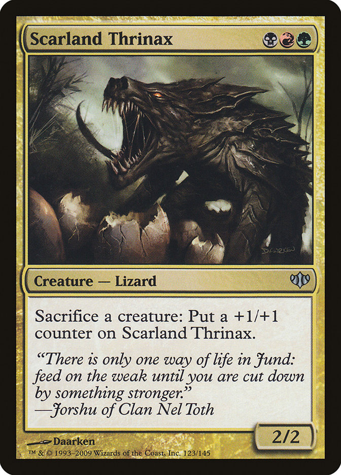 Magic the Gathering Card - Scarland Thrinax - MTG Circle