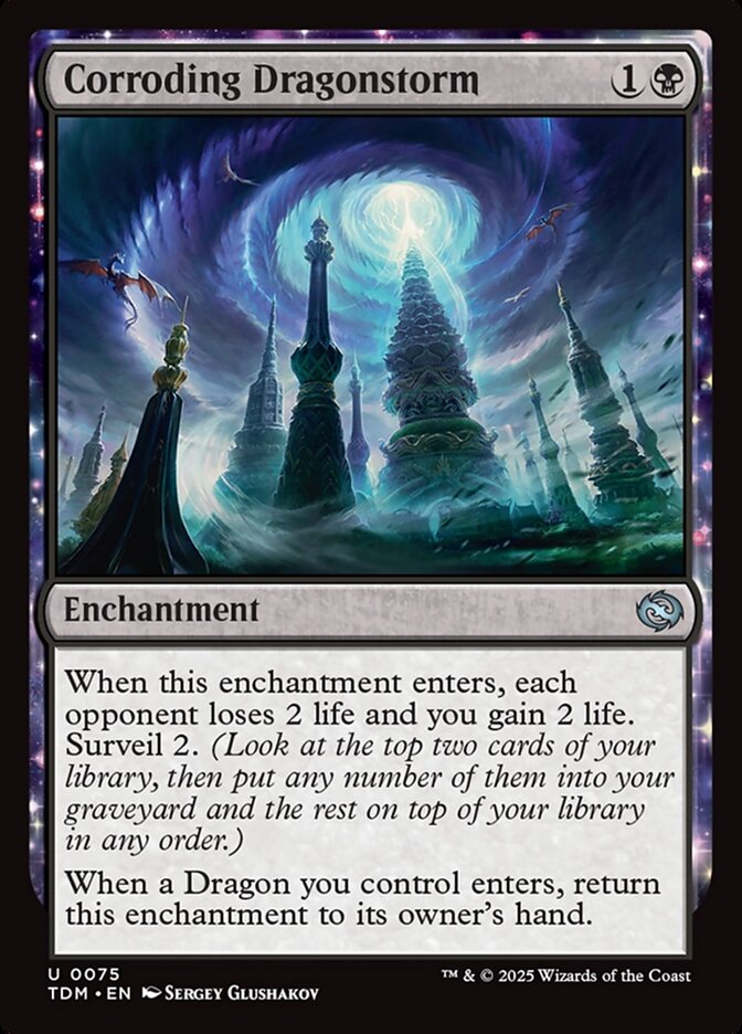 Magic the Gathering Card - Corroding Dragonstorm - MTG Circle