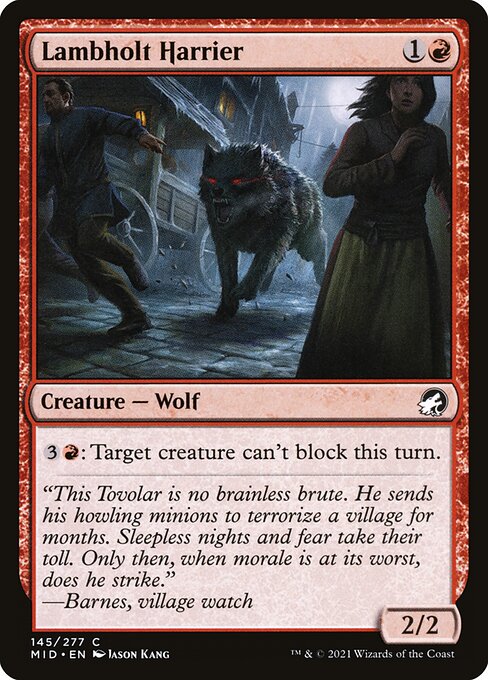 Magic the Gathering Card - Lambholt Harrier - MTG Circle