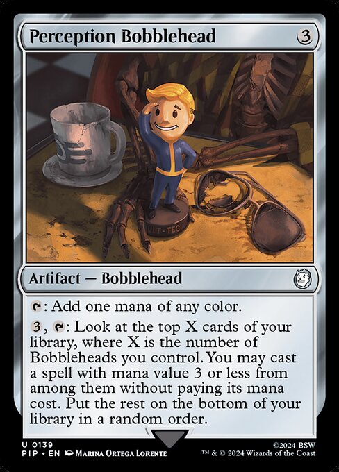 Magic the Gathering Card - Perception Bobblehead - MTG Circle