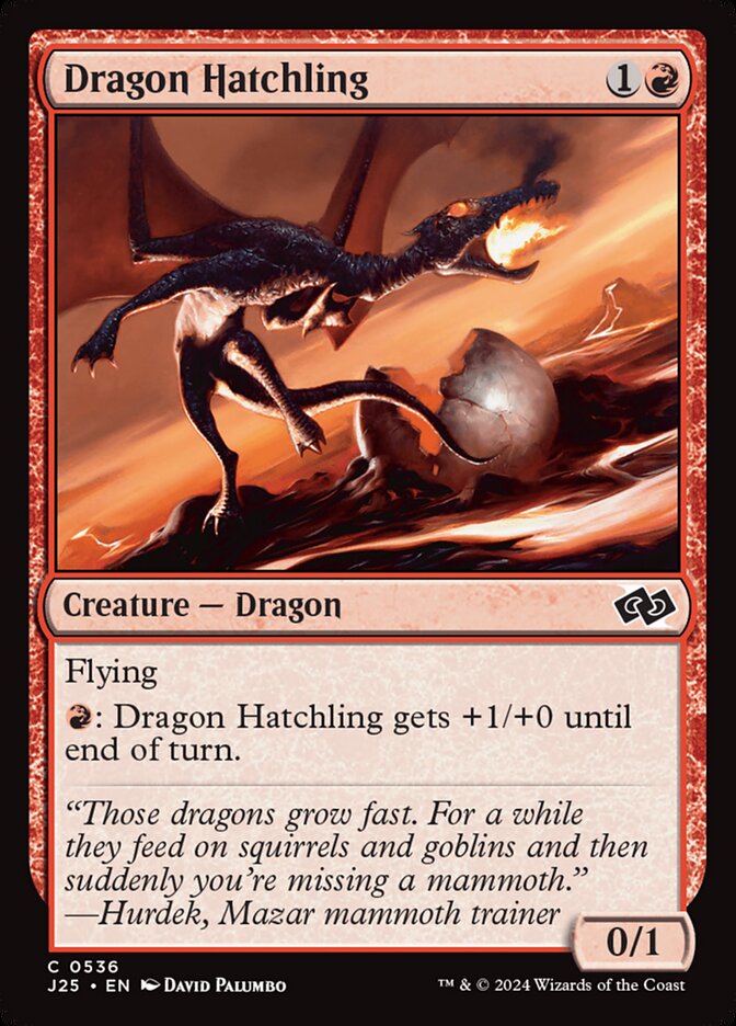 Magic the Gathering Card - Dragon Hatchling - MTG Circle