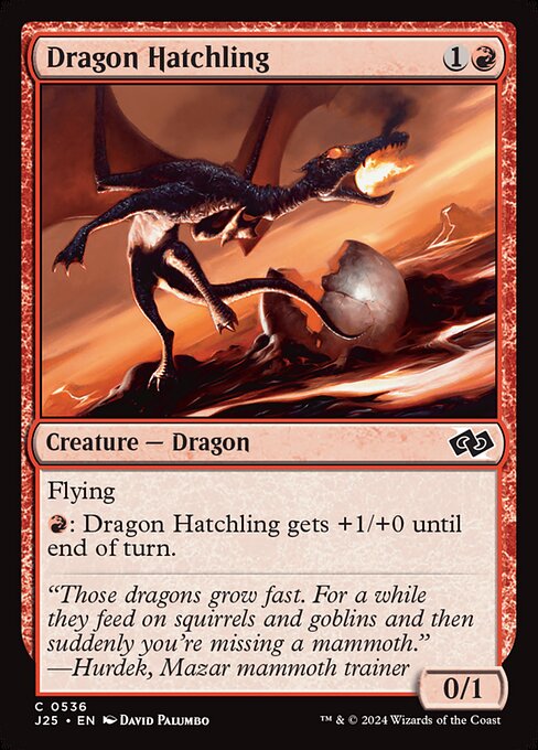 Magic the Gathering Card - Dragon Hatchling - MTG Circle