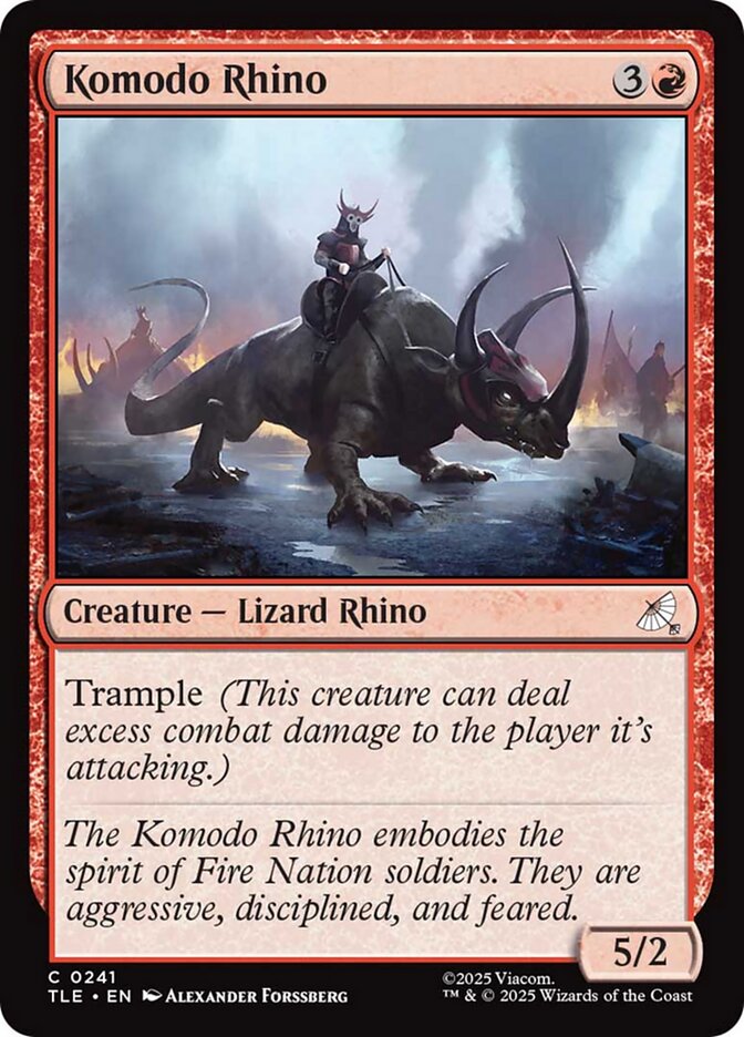 Magic the Gathering Card - Komodo Rhino - MTG Circle