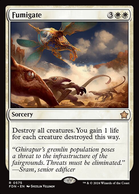 Magic the Gathering Card - Fumigate - MTG Circle