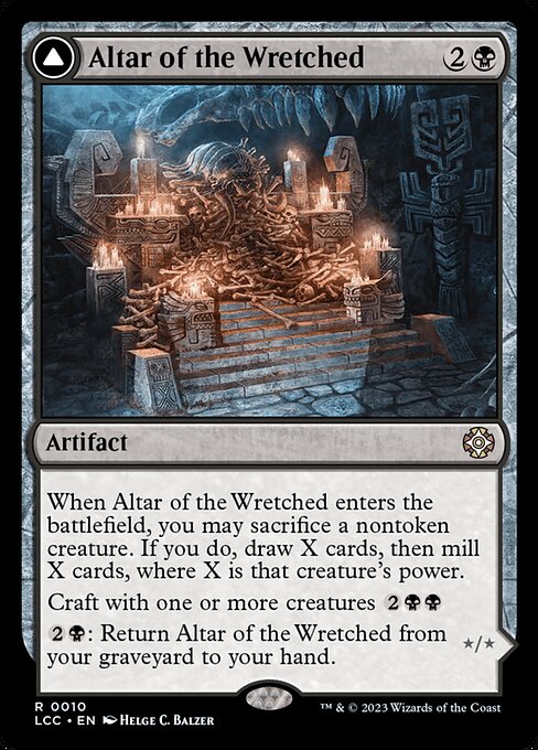 Magic the Gathering Card - Altar of the Wretched - MTG Circle