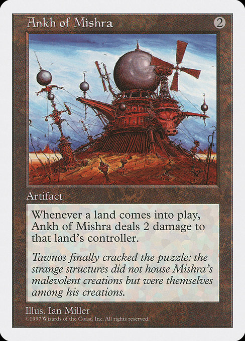 Magic the Gathering Card - Ankh of Mishra - MTG Circle