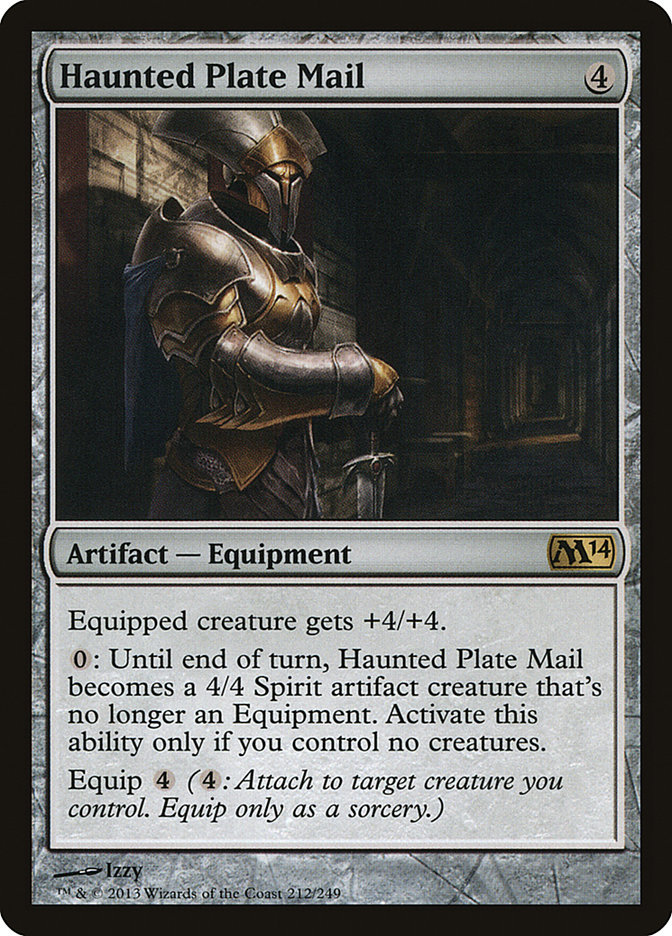 Magic the Gathering Card - Haunted Plate Mail - MTG Circle