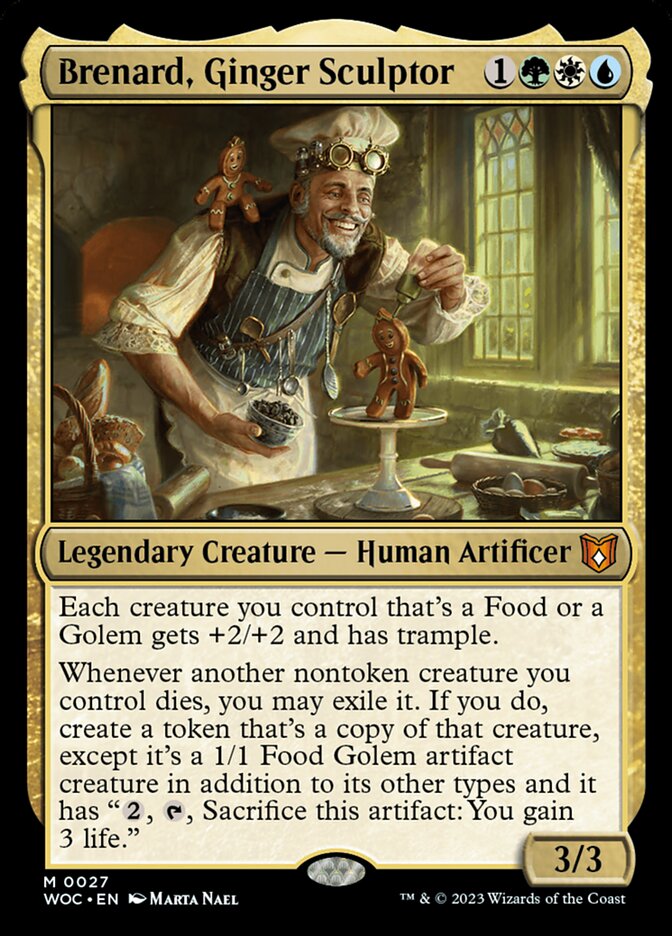 Magic the Gathering Card - Brenard, Ginger Sculptor - MTG Circle