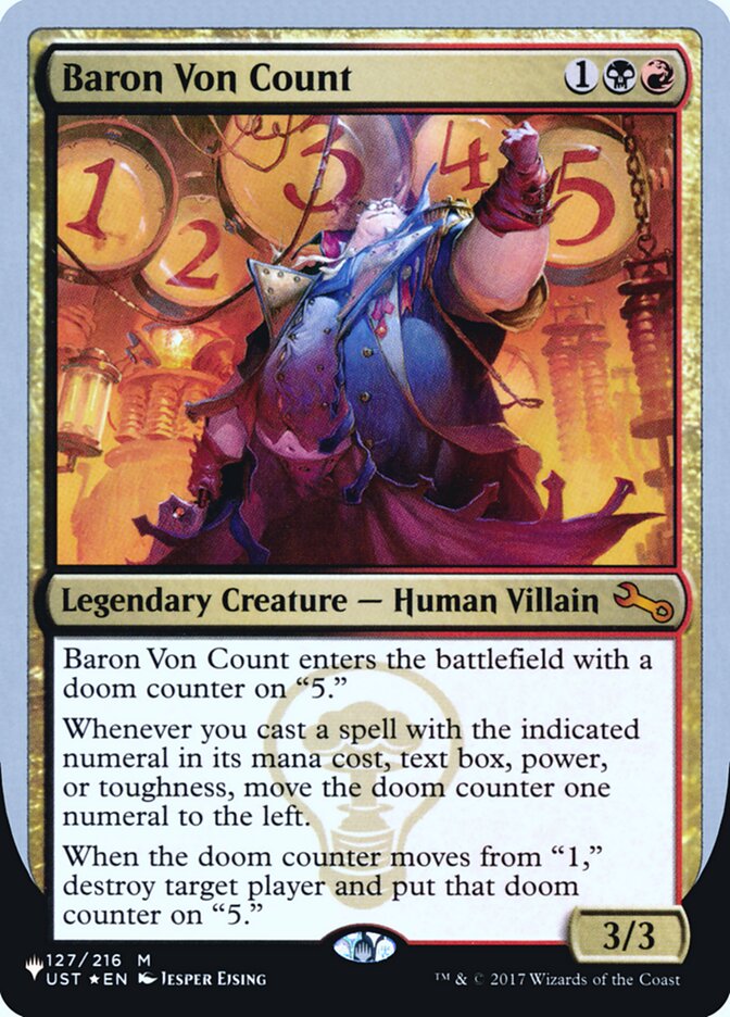 Magic the Gathering Card - Baron Von Count - MTG Circle