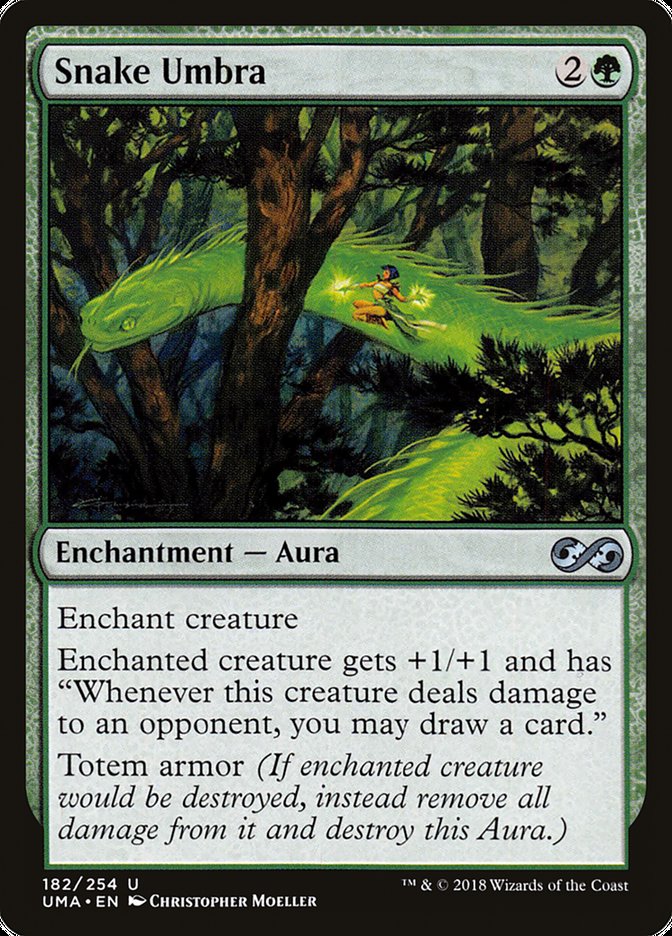 Magic the Gathering Card - Snake Umbra - MTG Circle