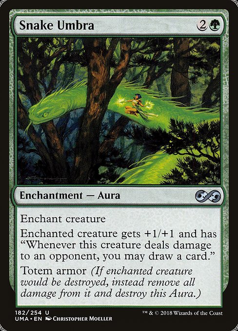 Magic the Gathering Card - Snake Umbra - MTG Circle