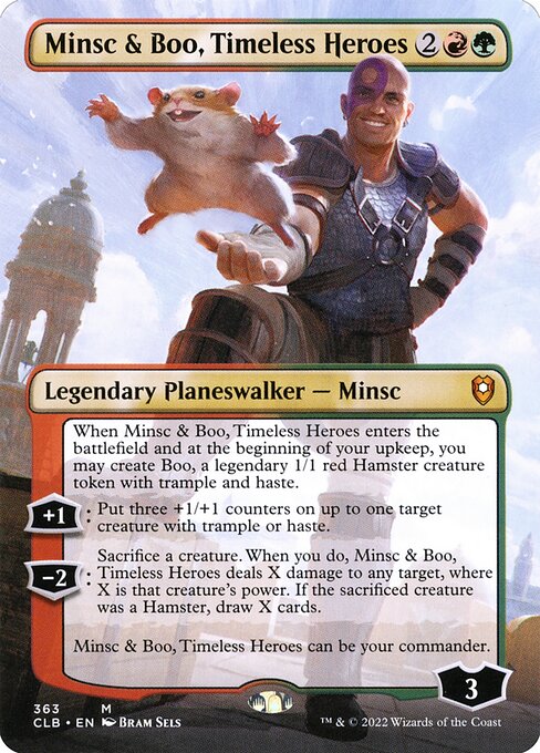 Magic the Gathering Card - Minsc & Boo, Timeless Heroes - MTG Circle
