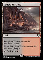 Magic the Gathering Card - Temple of Malice - MTG Circle