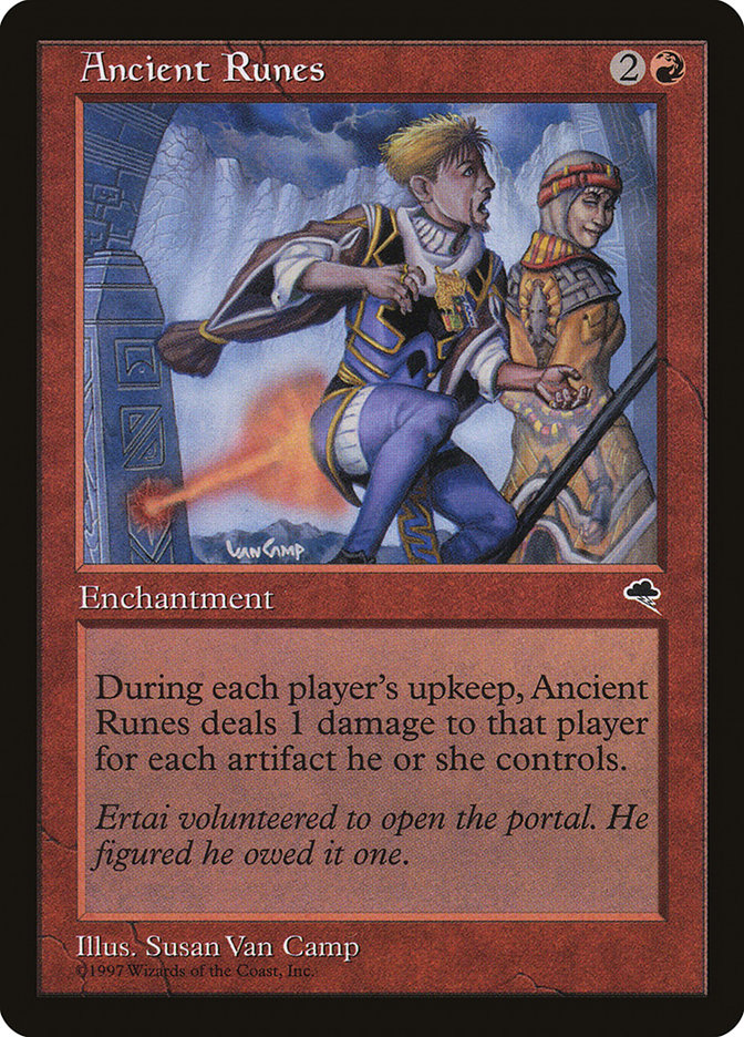 Magic the Gathering Card - Ancient Runes - MTG Circle