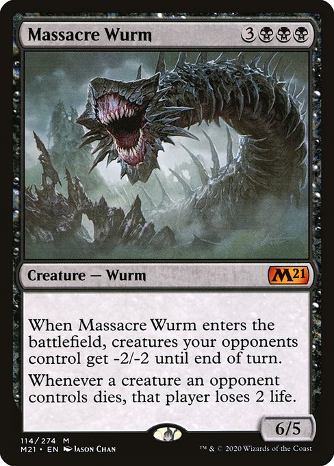 Magic the Gathering Card - Massacre Wurm - MTG Circle