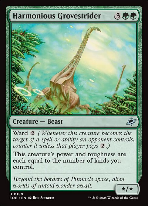 Magic the Gathering Card - Harmonious Grovestrider - MTG Circle