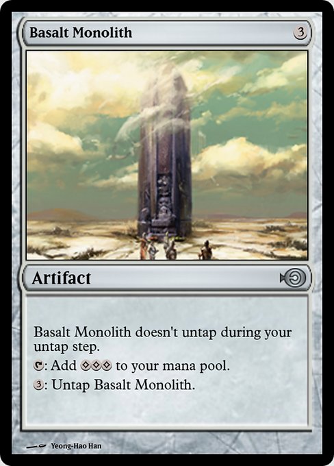 Magic the Gathering Card - Basalt Monolith - MTG Circle