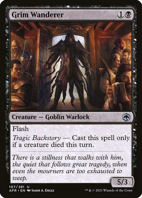 Magic the Gathering Card - Grim Wanderer - MTG Circle