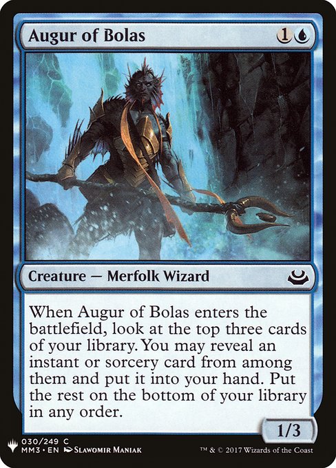 Magic the Gathering Card - Augur of Bolas - MTG Circle