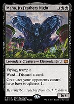 Magic the Gathering Card - Maha, Its Feathers Night - MTG Circle