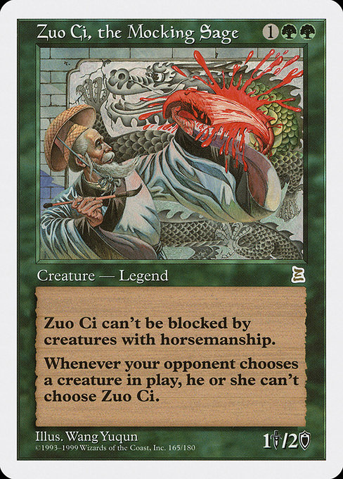 Magic the Gathering Card - Zuo Ci, the Mocking Sage - MTG Circle