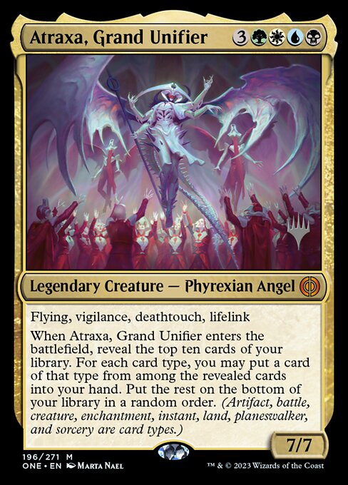 Magic the Gathering Card - Atraxa, Grand Unifier - MTG Circle
