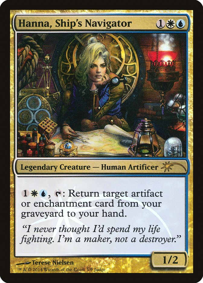 Magic the Gathering Card - Hanna, Ship's Navigator - MTG Circle
