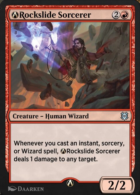Magic the Gathering Card - A-Rockslide Sorcerer - MTG Circle
