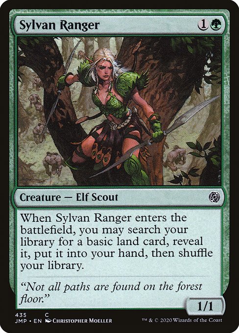 Magic the Gathering Card - Sylvan Ranger - MTG Circle