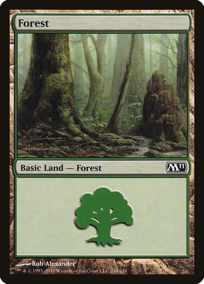Magic the Gathering Card - Forest - MTG Circle