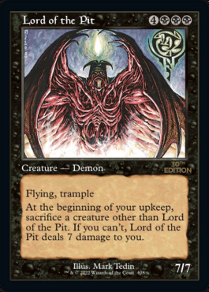 Magic the Gathering Card - Lord of the Pit - MTG Circle