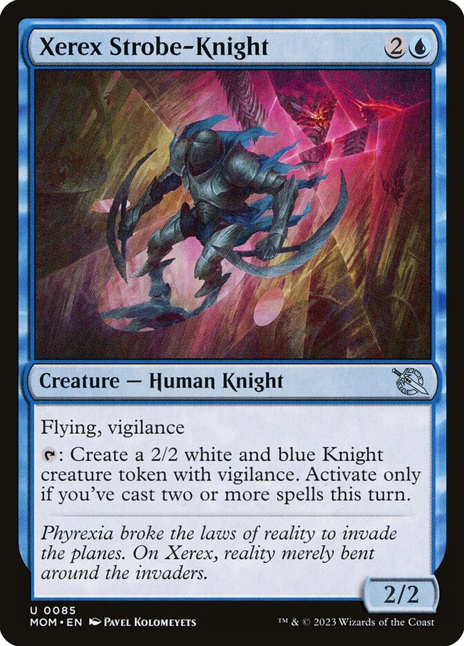 Magic the Gathering Card - Xerex Strobe-Knight - MTG Circle