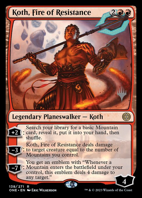 Magic the Gathering Card - Koth, Fire of Resistance - MTG Circle