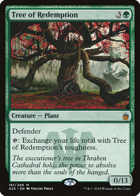 Magic the Gathering Card - Tree of Redemption - MTG Circle